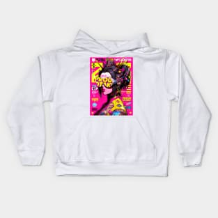 CYBERPUNK GEISHA | Futuristic Anime Cyber Hyperpop | PROUD OTAKU Kids Hoodie